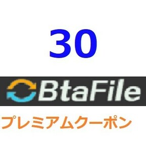 BtaFile　プレミアム公式プレミアムクーポン 30日間　入金確認後1分～24時間以内発送