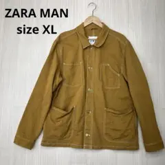 ZARA MAN ザラ コットン カバーオール マスタード XL