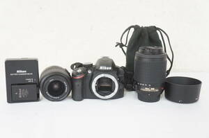 Nikon ニコン D3200 デジタルカメラ DX AF-S NIKKOR 55-200mm F4-5.6G ED VR レンズ 等 まとめてセット 2204276041