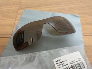 ３SET限り！刻印入り！！超処分価格！！！オークリー アンティックス用 カスタム偏光ハイグレードレンズ　ANTIX BROWN Color Polarized