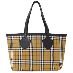 バーバリー BURBERRY バッグ レディース ブランド トートバッグ リバーシブル キャンバス ベージュ レッド 4069796 チェック 大容量 A4