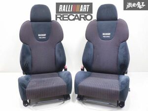 三菱 純正オプション CS5W ランサーセディアワゴン RECARO レカロ ラリーアート フロント シート 左右 セット シートレール付 棚2I4