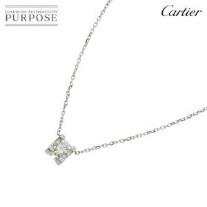 カルティエ Cartier Cドゥ ダイヤ 0.50ct G/VS1/3EX ネックレス 42cm K18 WG 750 C De Necklace【証明書・鑑定書付き】 90224268