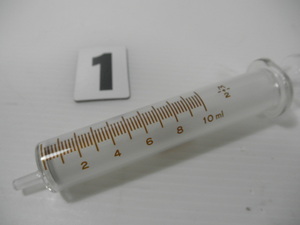ガラス製 注射器 10cc INJECTOR シリンジ 10ml 雑貨 医療器具 液体の移し替え ディスプレイ アンティーク