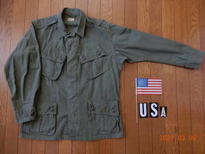 美品！１９６０ｓ Jungle Fatigue JKT １st Type ジャングルファティーグ ジャケットＭ-ＳノンリップファーストＵＳＡアメリカ製ビンテージ