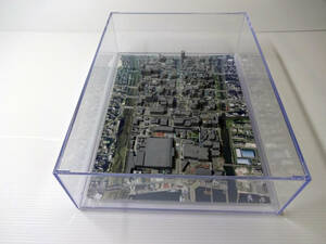 呉市　大和ミュージアム　国土交通省の整備した３D都市データを活用した都市模型　組立済　　スケール1/4000　(透明ケース付)　