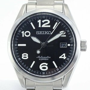 【1円】セイコー SEIKO メカニカル オートマティック ウォッチ 腕時計 12石 6R15-02R0 自動巻 SS 裏スケ 黒文字盤 デイト 動作品