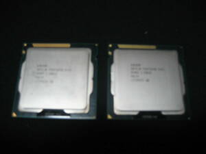 Intel Pentium G645 2.9GHzとG640 2.8GHz（Sandy Bridge、LGA1155）２コア、２スレッド／正常動作品：2個