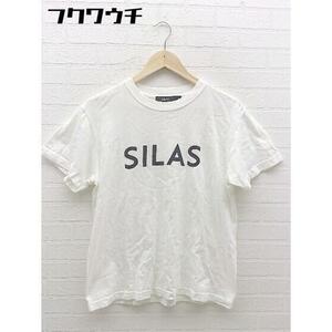 ◇ SILAS サイラス ロゴ プリント 半袖 Tシャツ カットソー サイズS ホワイト レディース