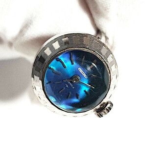 動作品 SEIKO セイコー 指輪型 リングウォッチ アンティーク アクセサリー ヴィンテージ 時計 稼働品 手巻き j273