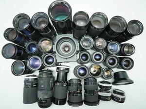 ★キヤノン 純正MFレンズなど★LENS FD/FL/TEFNON/TAMRON/SIGMA/Tokina/ 等 計:35点まとめ【ジャンク品】29960