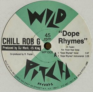 Chill Rob G Dope Rhymes US Original盤 80