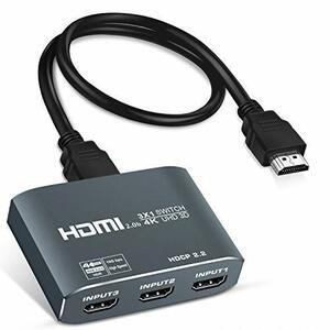 avedio links 4K 60Hz HDMI 切替器 分配器 3入力1出力 HDMI2.0b セレクター HDMI切り替え3ポート HDM