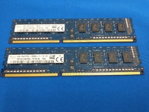 ジャンク Skhynix PC3L-12800u ディスクトップ用メモリ 4GB×2