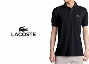 LACOSTE ラコステ CLASSIC FIT L.12.12 ポロシャツ FR 3 US S/半袖 鹿の子 ポロシャツ/半袖シャツ/黒 ブラック/メンズ/L1212A/日本製