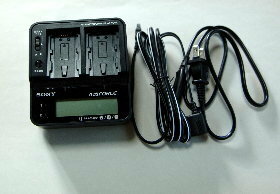 SONY バッテリーチャージャー AC-VQV10 バッテリー充電器 AC-アダプター SONYビデオカメラ用 ソニー 中古品美品