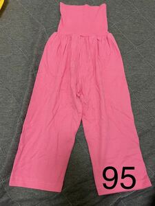 95 腹巻き付きパジャマ　ズボン　女の子　ピンク