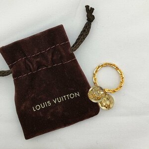 【大黒屋82】 LOUIS VUITTON ルイヴィトン 指輪 バーグ ヴェール アンクルージョン フォーン リング GP M65539 #11 保存袋 返品交換不可