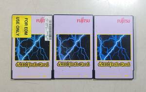 KN4771 【現状品】 Fujitsu 4MB Flash card 3枚セット