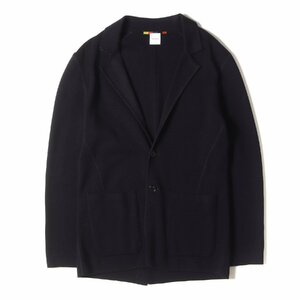 Paul Smith ポールスミス ジャケット サイズ:L リンキング ウール ニット 2B テーラードジャケット ビジネス フォーマル ネイビー