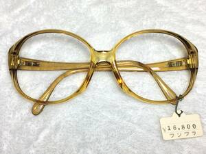 デッドストック MARWITZ セル 眼鏡 415 ベージュ クリア PORTRAIT パリ型 ドイツ製 ビンテージ 未使用 薄茶 マルヴィッツ フレーム レトロ