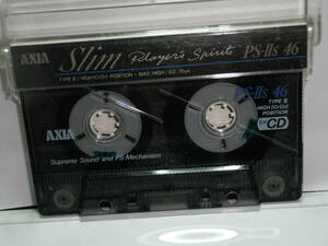 使用済み　中古　カセットテープ　富士AXIA　PF-２ｓ46　Type2　ハイポジ　46分　1本　爪あり　No126