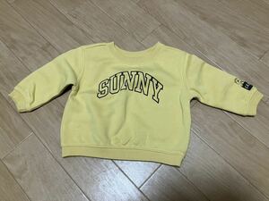 USED★babyGAP【セサミストリート/裏起毛トレーナー/黄色】12-18month(80cm)