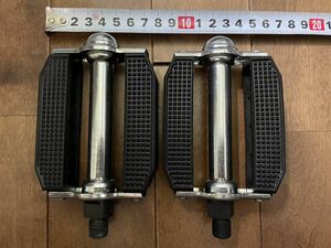 送料込 ビンテージ スタイル ペダル 1/2インチ 1ピース クランク用 マッスルバイク ビーチクルーザー old bmx schwinn stingray