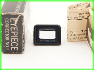 No.5 +3.0 ミノルタ SR時代 視度調整 アイピース アタッチメント　MINOLTA EYEPIECE CORRECTOR No.5 for SR Series　角窓 遠視 視度補正