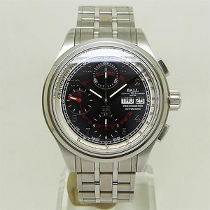 中古美品ボールウォッチ【BALL Watch】　CM1010D-SCJ-BK　トレインマスター　パルスメーター　COSC　クロノグラフ