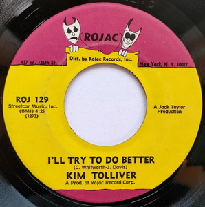 ★Kim Tolliver【US盤 Soul 7" Single】 I