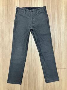 TUKI ツキ パンツ 0084 TROUSERS Cotton Melton コットンメルトン トラウザーズパンツ グレー テーパード ボトムス サイズ1 日本製