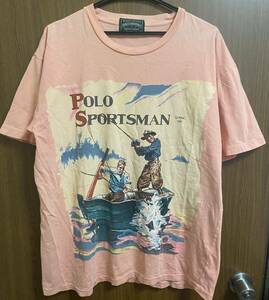 レア 90s POLO COUNTRY ビンテージ Tシャツ M POLO SPORTSMAN ラルフローレン vintage 古着 名作 RALPH LAUREN ポロ カントリー