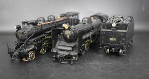 M4-28 【ジャンク品】 鉄道模型 国鉄 C51形 C55形 3点まとめ 蒸気機関車 SL 玩具 コレクション 詳細不明 動作未確認 現状品