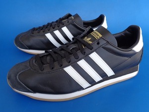 13727■美品 20年製 adidas country OG アディダス カントリー 黒 白 レザー 金ベロ 27.5 cm FV1224