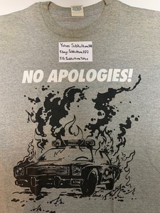 【ほぼ新品】 Supreme　シュプリーム　Tシャツ NO APOLOGIES! RARE　Box Logo　グレー　XL　希少