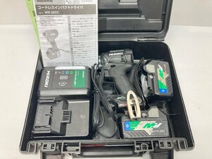 HiKOKI ハイコーキ WH36DC2XPBS 充電式インパクトドライバー 36V BSL36A18B コードレス バッテリー 充電器付き 電動工具 ブラック