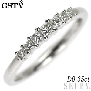 GSTV Pt950 プリンセスカット ダイヤモンド リング 0.35ct SELBY