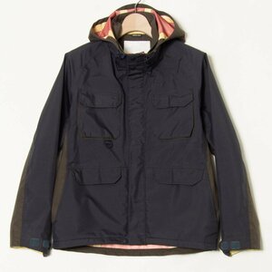 【1円スタート】WHITE MOUNTAINEERING ホワイトマウンテニアリング ゴアテックスマウンテンパーカー アウター アウトドア 紺 S 日本製