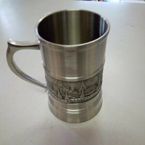 THAILAND ERAWAN PEWTER ピューター ビアマグ ビアジョッキ マグカップ タンブラー 錫 金属工芸 ⑥