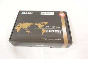 【新品】AIM エイム電子 HDMI分配器 1入力4出力 AVS-4K104 4K対応 PAVA-AVS4K104