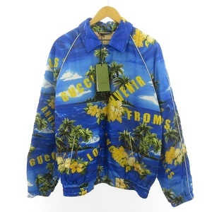 未使用品 グッチ GUCCI 22AW タグ付 Gucci Souvenir From Los Angeles Print Nylon Jacket 694137 ブルゾン 中綿 50 約L メンズ