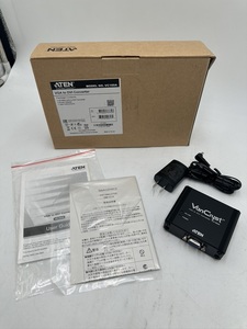 t0508 未使用 ATEN VGA DVI コンバーター VC160A パソコン周辺機器 変換アダプター ディスプレイ コネクタ 液晶ディスプレイ コンバート