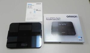 ★OMRON(オムロン) 体重体組成計 HBF-256T-BK ブラック★Karada Scan OMRON conect対応★