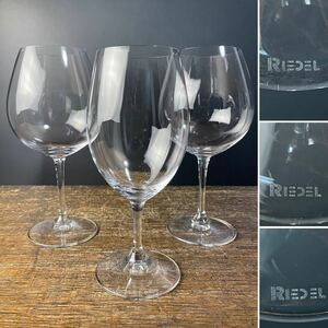 RIEDEL リーデル ワイングラス ビールグラス 三客まとめて クリスタルガラス ワイン ビール 酒器 ガラス グラス 食器 硝子 現状品