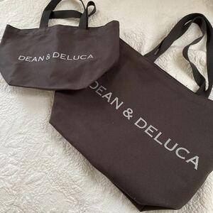 DEAN&DELUCA トートバック 2022バージョン　Ｌ&Ｓセットで！チャコール　完売品　未使用品