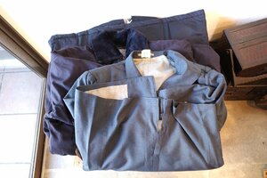 ○国鉄冬コート2着＆ジャケット1着　冬物3点セット　ボア付防寒服　古道具のgplus広島2212ｋ