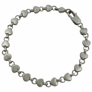 ティファニー TIFFANY&Co. ハート チェーン ブレスレット 腕輪 ブレスレット シルバー925 シルバー レディース 【中古】