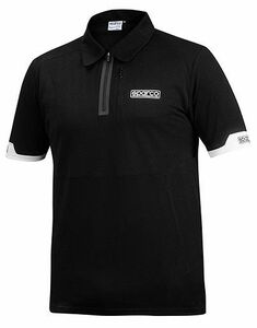 SPARCO（スパルコ） ポロシャツ POLO ZIP ブラック Mサイズ