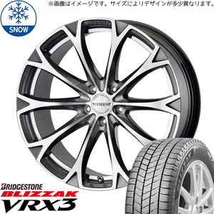 新品 プリウスα ステージア 225/40R18 BS BLIZZAK VRX3 レガート 18インチ 8.0J +42 5/114.3 スタッドレス タイヤ ホイール セット 4本